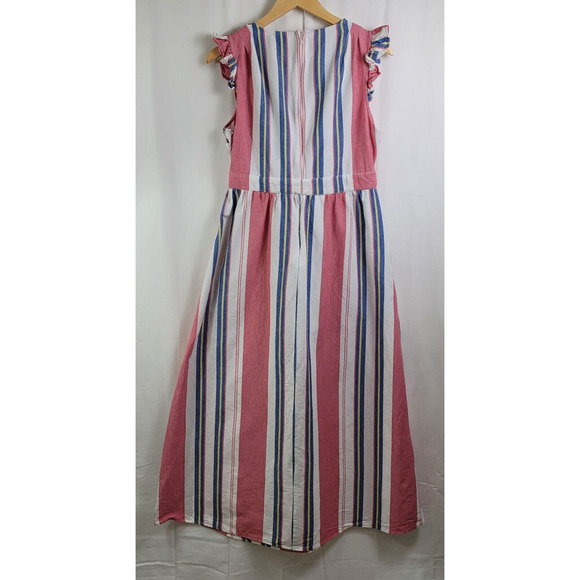 ASOS Maternity Maxi Dress Womens Size 10 Tie Front Lightweight Cotton Casual - Picture 3 of 11